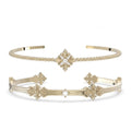 Elegant Gold-Plated Crystal Bracelets
