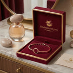 Rose Gold-Plated Chain Bracelet with Circular Clasp