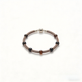 Braided Bead Accent Bracelet with Polished Clasp