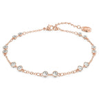 Rose Gold-Plated Crystal Accent Bracelet