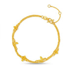 Gold-Plated Butterfly Design Bracelet