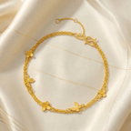 Gold-Plated Butterfly Design Bracelet