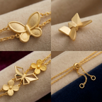 Gold-Plated Butterfly Design Bracelet
