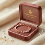 Rose Gold Hexagon Crystal Bangle