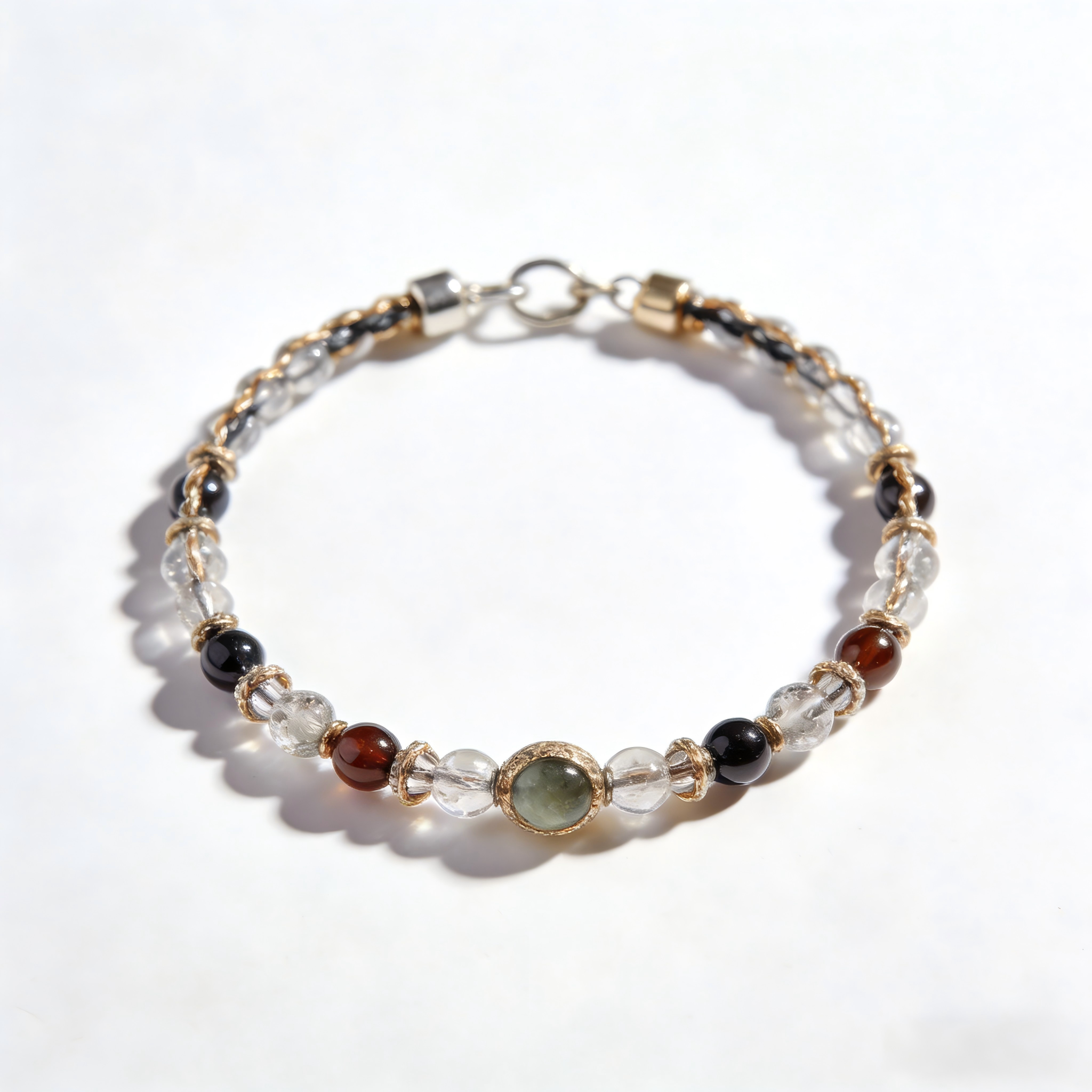 Mixed Stone and Crystal Accent Bracelet