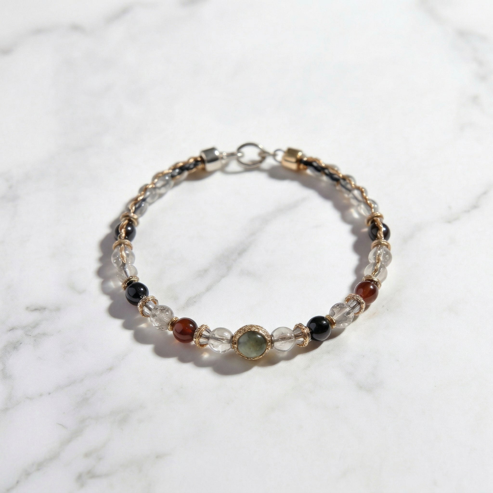Mixed Stone and Crystal Accent Bracelet