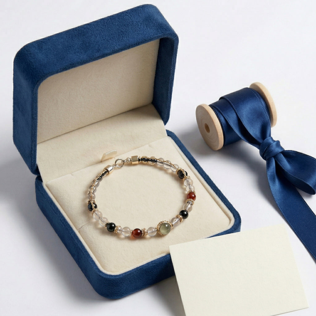 Mixed Stone and Crystal Accent Bracelet
