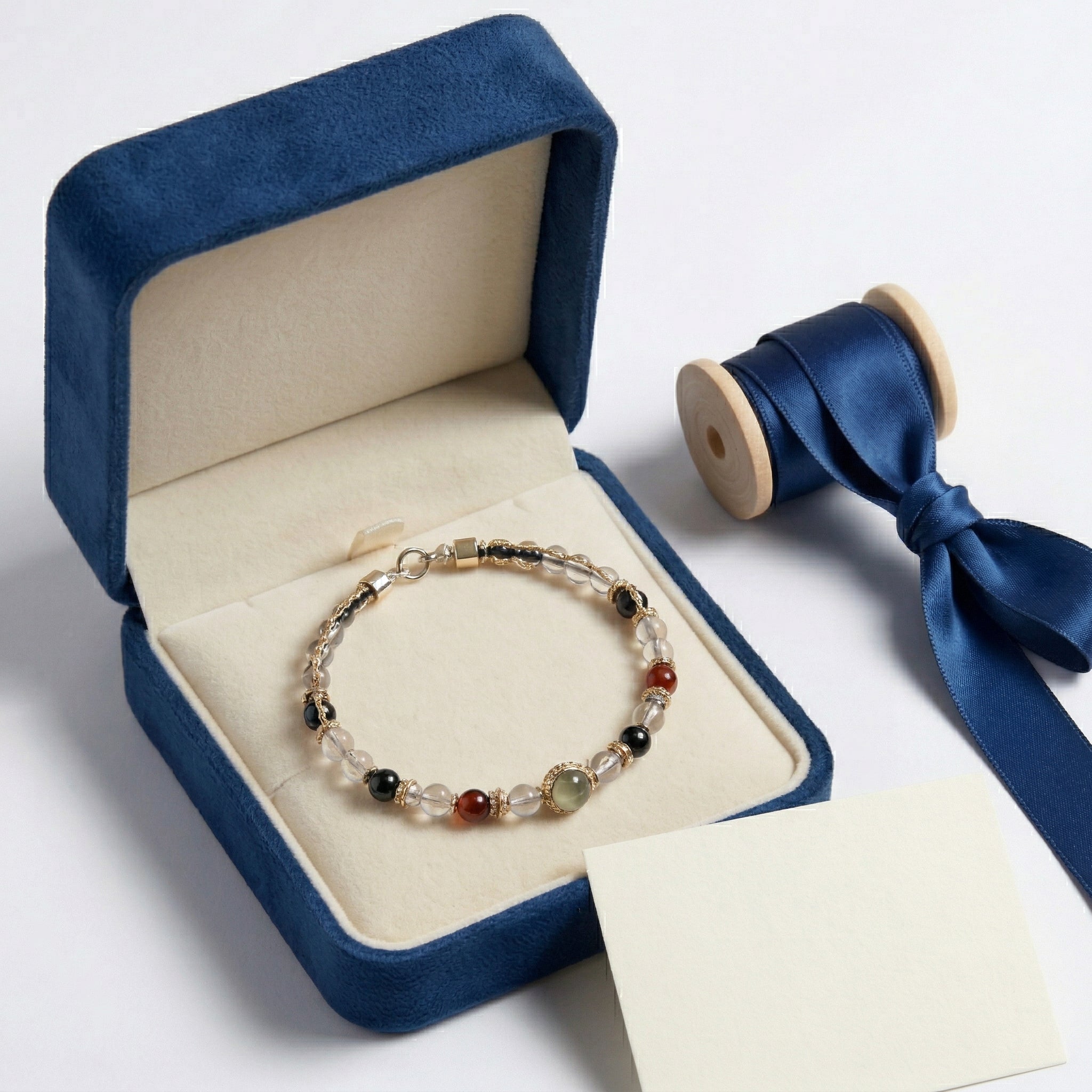 Mixed Stone and Crystal Accent Bracelet