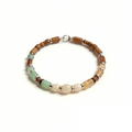 Natural-Tone Mixed Bead Bracelet