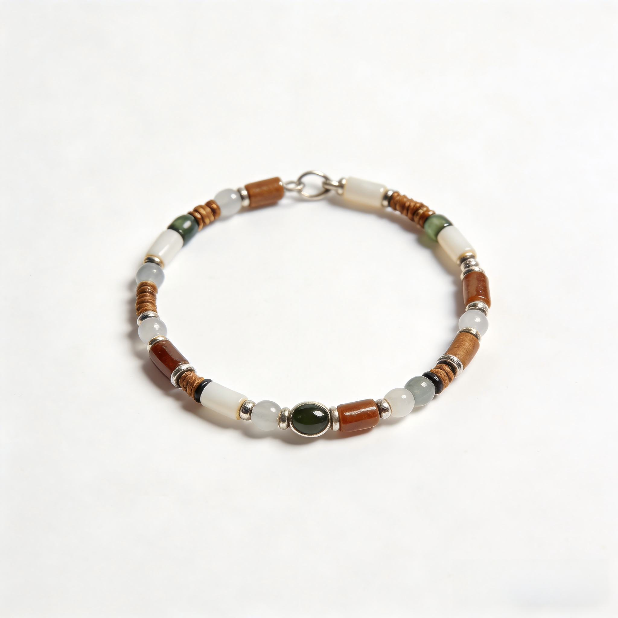 Earth-Tone Mixed Bead Bracelet