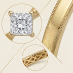 Gold-Plated Diamond-Accented Bangle