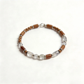 Braided Clear Bead Accent Bracelet