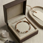 Braided Clear Bead Accent Bracelet